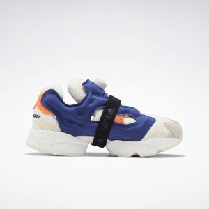 Adidasy Damskie Reebok InstaPump Fury Boost Białe/Niebieskie/Pomarańczowe PL 01OPHYB